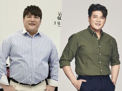 Shindong Super Junior yang menurunkan berat badan hingga 40 kg
