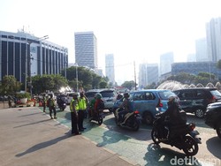 Hari Terakhir Ganjil Genap di Sudirman, Lalu Lintas Lancar