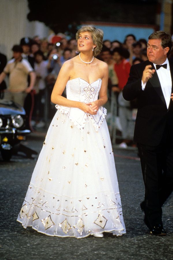 Mandatory Credit: Photo by Shutterstock (135885b) Princess Diana, Princess Diana - 29th June 1987 Arrives At The Premier Of 'the Living Daylights' James Bond Film At The Odeon Leicester Square WORLD PREMIERE OF JAMES BOND FILM ' THE LIVING DAYLIGHTS' IN LONDON, BRITAIN - 1987