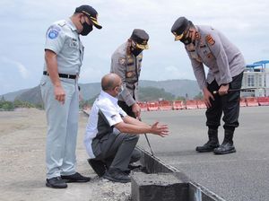 Momen Kabaharkam Polri Kunjungi Sirkuit Mandalika