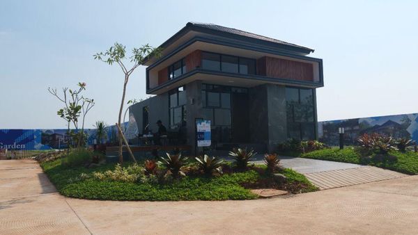 Potret Hunian Modern Bernuansa Hijau di Karawang