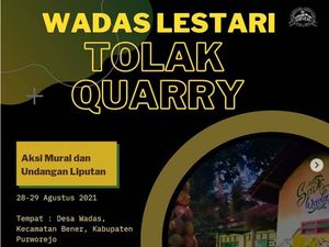 Wadas Melawan, Warga Desa Ajak Seniman Bikin Mural Tolak Tambang Quarry Wadas Melawan, Warga Desa Ajak Seniman Bikin Mural Tolak Tambang Quarry