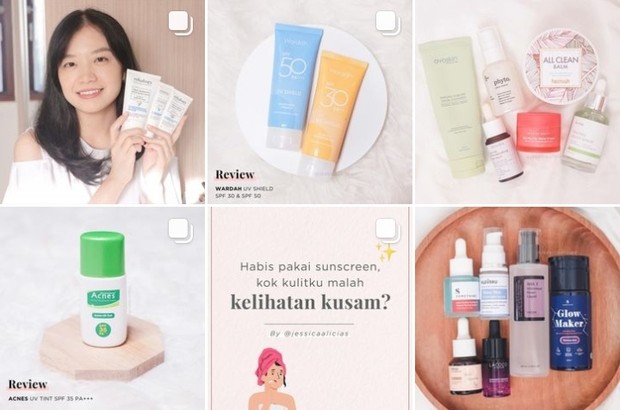 Feeds instagram yang bagus dan menarik | Foto : instagram/Jessicaalicias