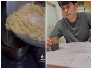 Kocak! Netizen Ini Prank Seduh Minuman Kopi Temannya Pakai Air Rebusan Mie