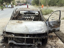 Penampakan Sisa-sisa Mobil Peluncur Roket yang Menargetkan Bandara Kabul