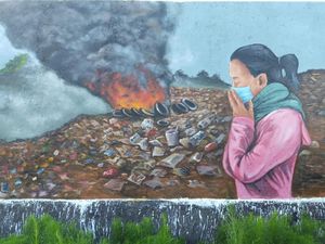 Pemkab Klungkung Bali Bikin Mural, Kritik Warga soal Pengelolaan Sampah