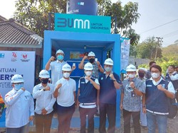 Brantas Abipraya Bersama 4 BUMN Sediakan Air Bersih di Sukabumi