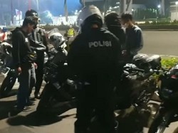 Hendak Balapan Liar di Jalan Sudirman, 30 Bikers Ditilang Polisi