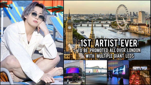 Proyek ulang tahun jungkook, LED Raksasa di Prime City Locations