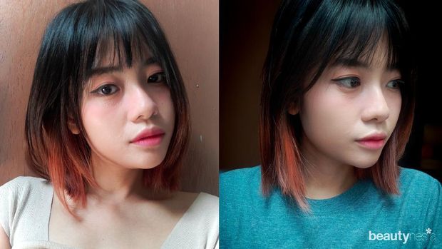 Foto before rambut diwarnai