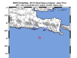 Gempa M 3.7 Guncang Lumajang, Tidak Berpotensi Tsunami