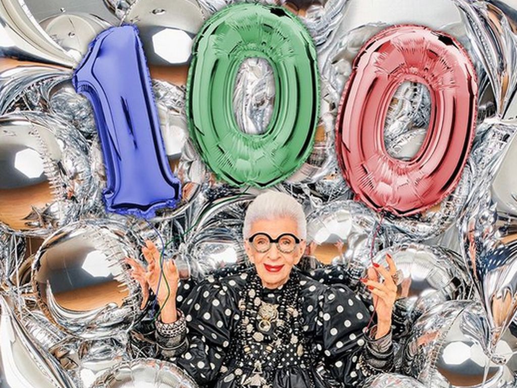 Ulang Tahun ke-100, Ikon Fashion Iris Apfel Mengaku Merasa Seperti Remaja