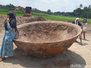 Cerita Penyewa Tanah soal Penemuan Wajan Raksasa di Bantul
