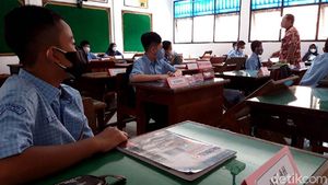 Antusias Siswa di Boyolali Bisa Sekolah Lagi Saat Uji Coba PTM