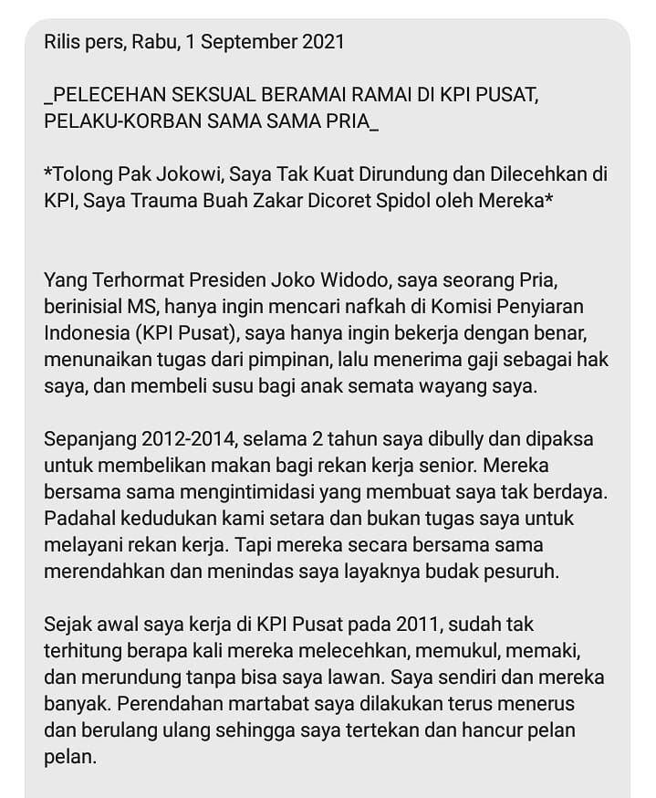 ASN KPI Pusat Alami Perundungan Hingga Pelecehan