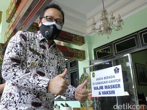 Balkot Yogyakarta Terapkan Wajib Masker dan Vaksin