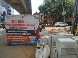 Belum Usai, Masih Ada Galian Kabel di Jl Wolter Monginsidi Jaksel