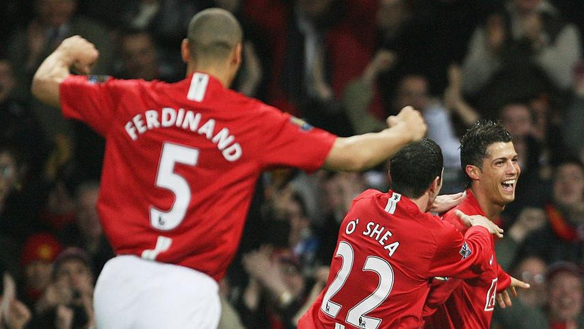Cristiano Ronaldo saat bikin hat-trick lawan Newcastle tahun 2008. (Foto: Getty Images/Alex Livesey)
