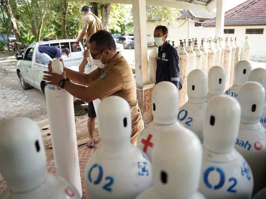 100 Ton Oksigen Disebar ke Rumah Sakit di Tiga Provinsi
