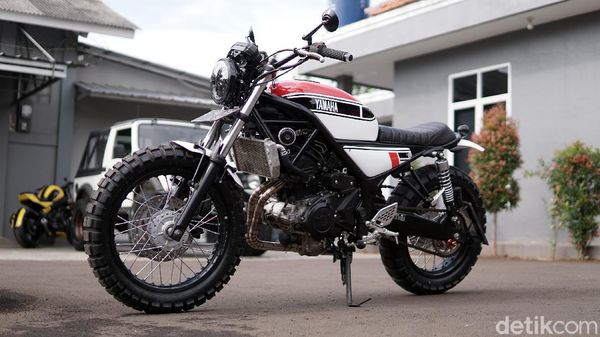 Yamaha MT-25 Disulap Jadi Scrambler Klasik