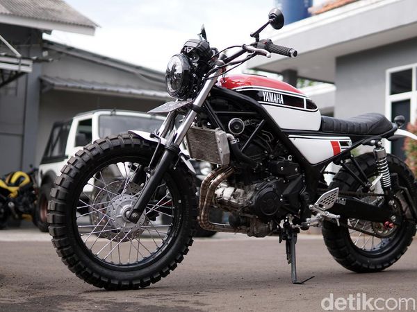 Yamaha MT-25 Disulap Jadi Scrambler Klasik