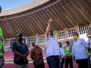 Airlangga Cek Venue Pembukaan PON: Luar Biasa Fasilitasnya