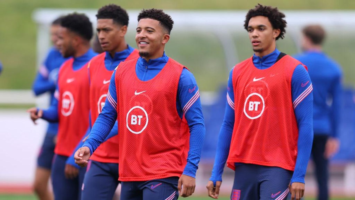 Jadon Sancho mengalami cedera dan meninggalkan timnas Inggris lebih awal (Foto: Getty Images/Catherine Ivill)