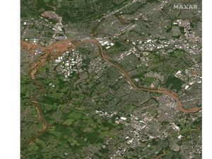 Before-After Banjir Bandang Terjang New York Dilihat dari Antariksa