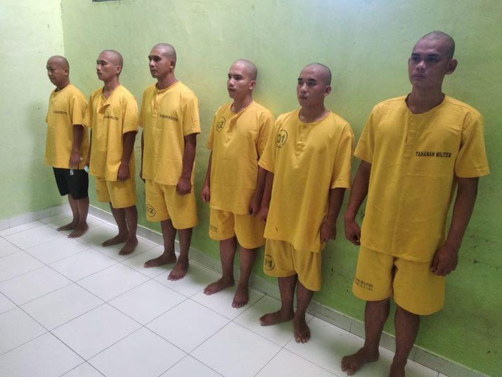 Penampakan 6 Anggota TNI Diduga Aniaya Prada Candra hingga Tewas