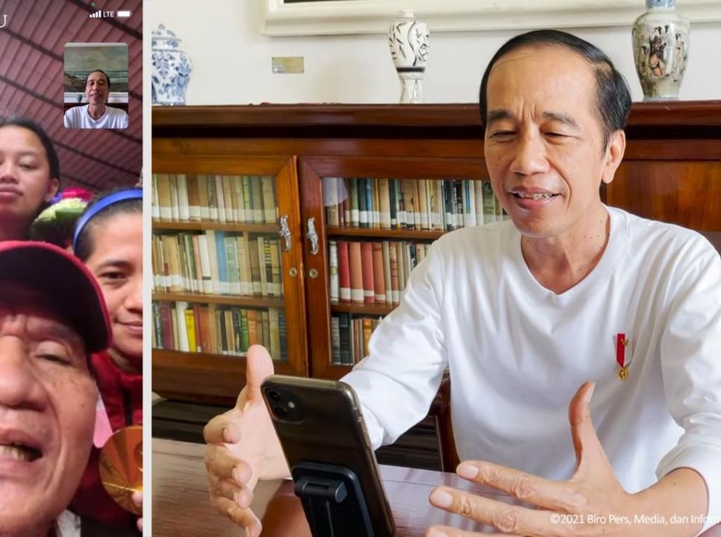 Jokowi Video Call Peraih Medali Emas Paralimpiade: Luar Biasa! Jokowi Video Call Peraih Medali Emas Paralimpiade: Luar Biasa!