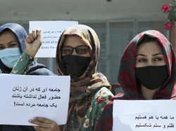 Aksi Demo Perempuan di Afghanistan Menuntut Pemerintah Taliban