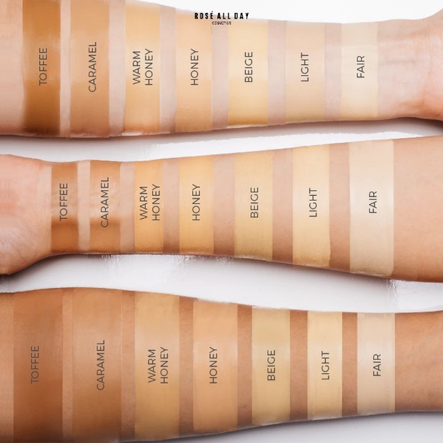 Arm Swatch Concealer Rose All Day / foto: roseallday.co Arm Swatch Concealer Rose All Day