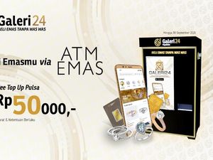 Galeri 24 Hadirkan ATM Emas, Transaksi Praktis Bisa Lewat Smartphone