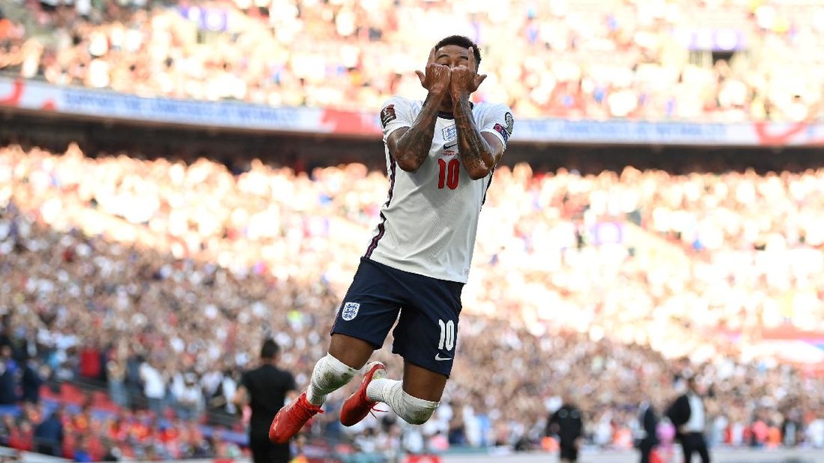 Jesse Lingard mencetak dua gol kala Inggris mengatasi Andorra di Kualifikasi Piala Dunia 2022. (Foto: Getty Images/Shaun Botterill)