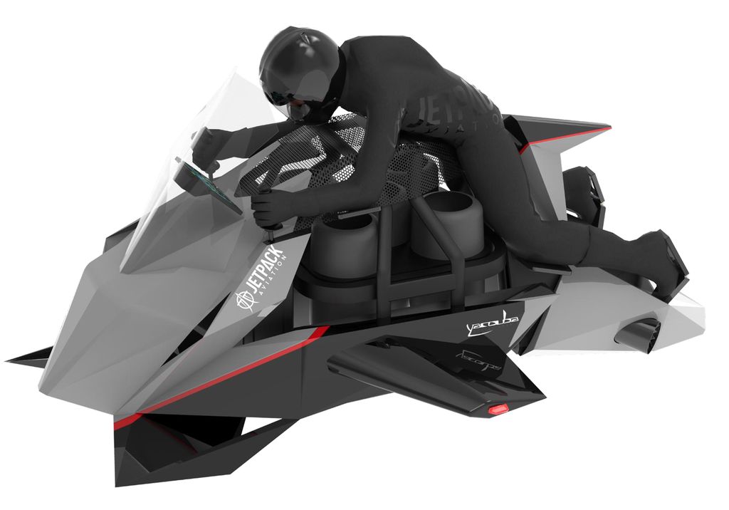 Motor terbang bernama Recreational Speeder yang dibuat Jetpack Aviation.