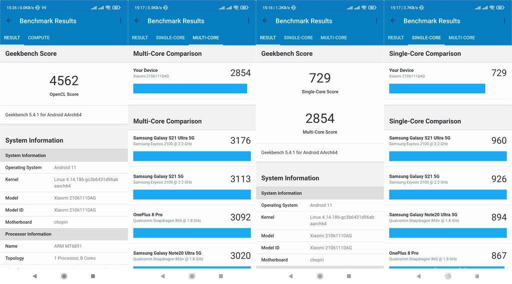 Benchmark Poco X3 GT