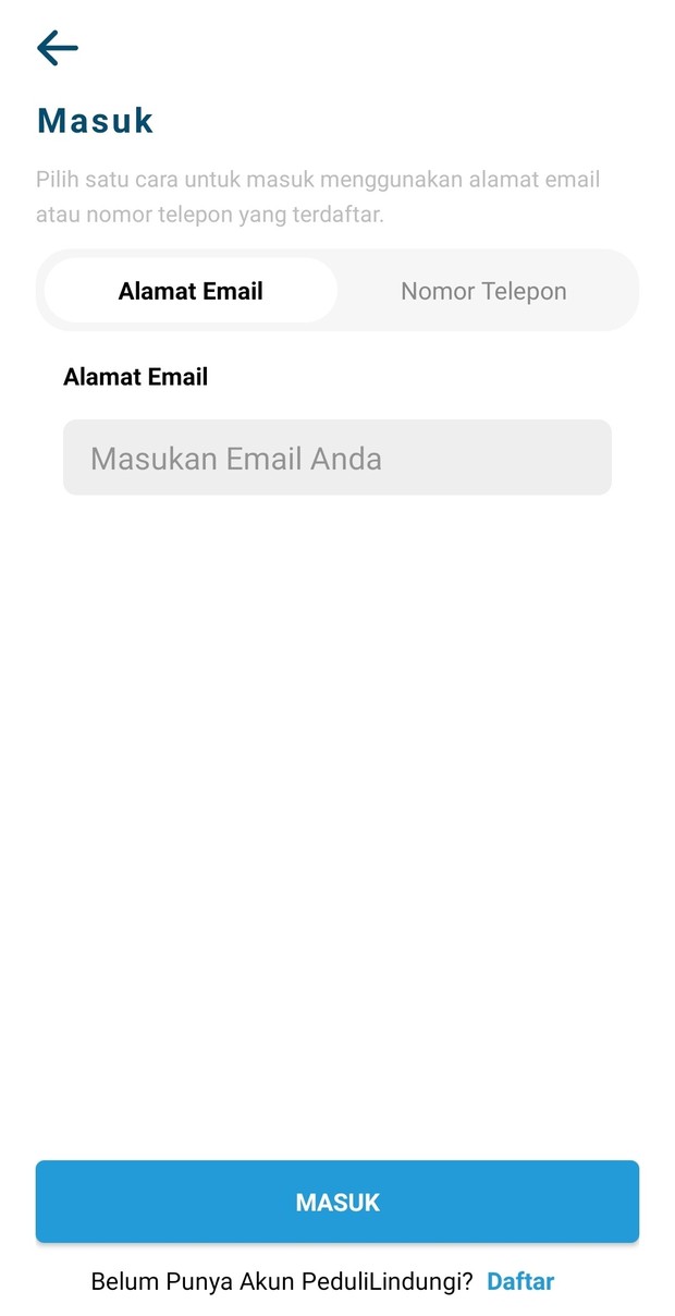 Cara mendaftar vaksin covid-19 lewat aplikasi PeduliLindungi/Dokumentasi Beautynesia/Anindya Milagsita Cara membuat akun PeduliLindungi untuk daftar vaksin covid-19.
