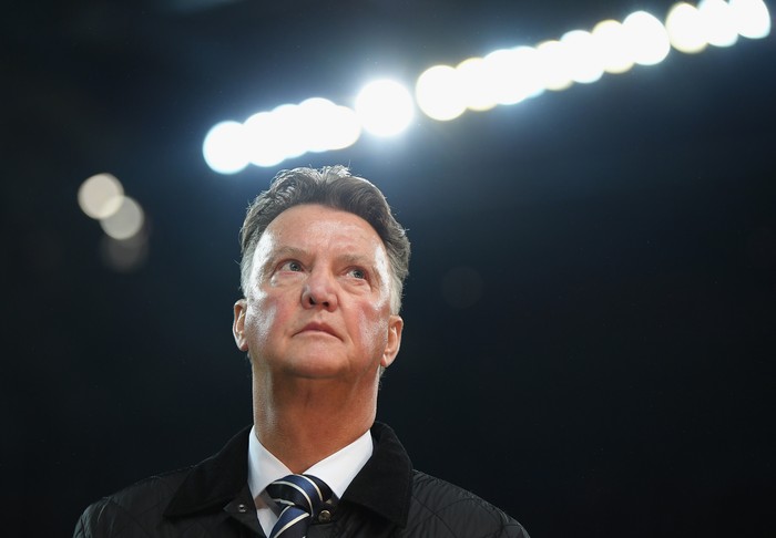 Louis van Gaal MANCHESTER, ENGLAND - NOVEMBER 21: Louis van Gaal looks on prior to the UEFA Champions League group F match between Manchester City and Feyenoord at Etihad Stadium on November 21, 2017 in Manchester, United Kingdom. (Photo by Laurence Griffiths/Getty Images)