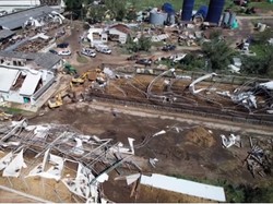 Melihat dari Langit Dampak Dahsyatnya Badai Ida Hancurkan Peternakan AS