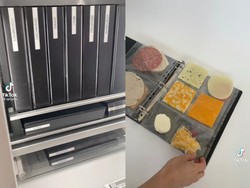 Simpan Makanan di Kulkas Pakai Map Kantor, Kulkas Bule Ini Jadi Viral