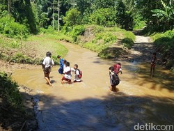 Heboh Siswa Seberangi Sungai ke Sekolah, Pemkab Polman Bakal Bangun Jembatan