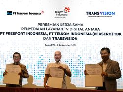 Transvision & Telkom Hadirkan Layanan TV Digital untuk Freeport