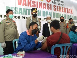 Percepat Sekolah Tatap Muka, Polisi Genjot Vaksin Seribu Santri di Sidoarjo