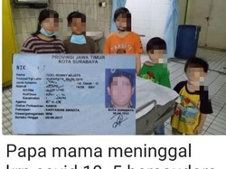 5 Bersaudara di Surabaya Butuh Diadopsi karena Papa-Mama Meninggal COVID-19 Hoaks