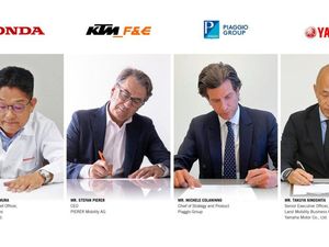 Sah! Honda, Yamaha, KTM, dan Piaggio Group Sepakat Bikin Konsorsium Baterai