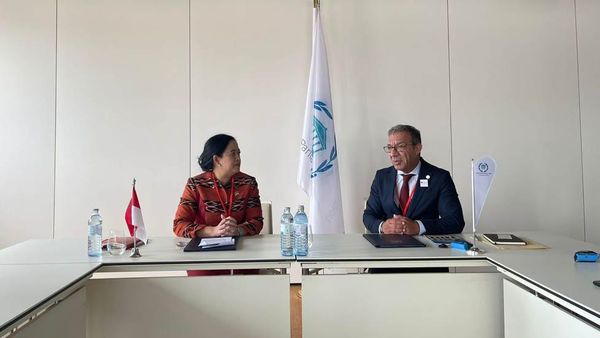 Ketua DPR Puan Maharani Bertemu Presiden IPU Duarte Pacheco