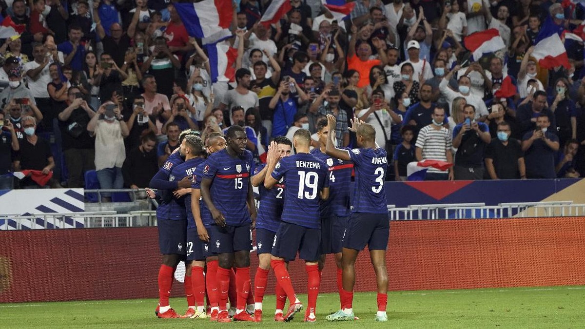 Prancis berhasil mengalahkan Finlandia dalam lanjutan Kualifikasi Piala Dunia 2022. (Foto: AP/Laurent Cipriani)