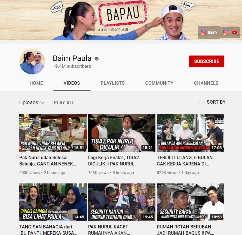 Sumber Kekayaan Baim Wong