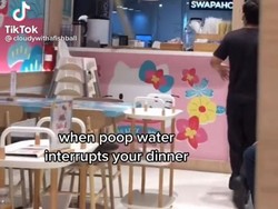 Ogah Rugi, Pengunjung Tetap Makan Meski Air Toilet Bocor di Restoran Ini