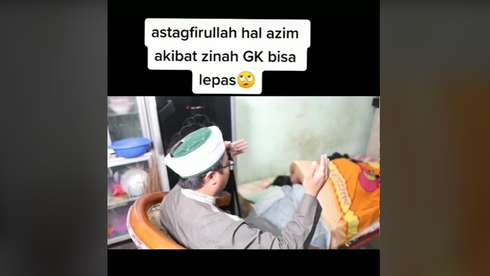 Beredar video yang diklaim menunjukkan pasangan gancet.